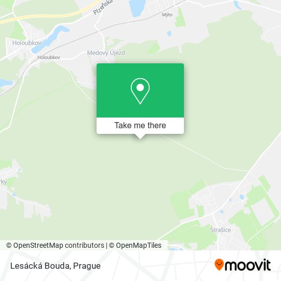 Lesácká Bouda map