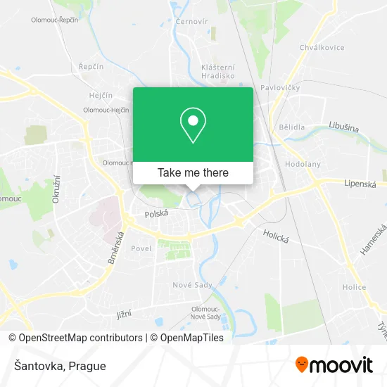 Карта Šantovka