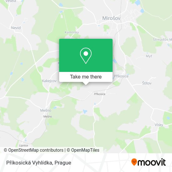 Příkosická Vyhlídka map