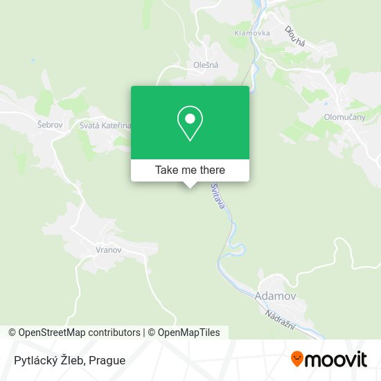 Pytlácký Žleb map