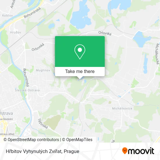 Карта Hřbitov Vyhynulých Zvířat