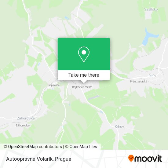 Autoopravna Volařík map