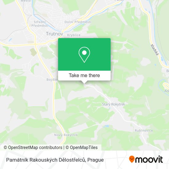 Památník Rakouských Dělostřelců map