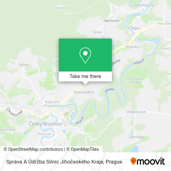 Карта Správa A Údržba Silnic Jihočeského Kraje
