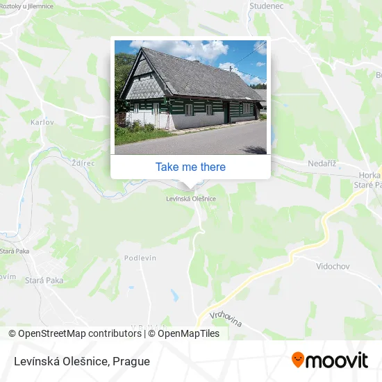 Карта Levínská Olešnice