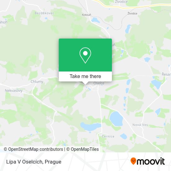 Lípa V Oselcích map
