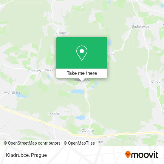 Карта Kladrubce