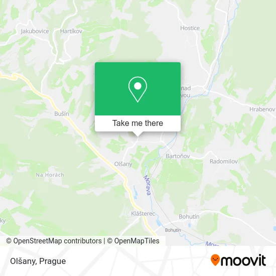Карта Olšany