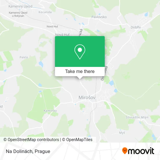 Карта Na Dolinách