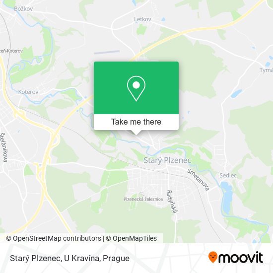 Starý Plzenec, U Kravína map