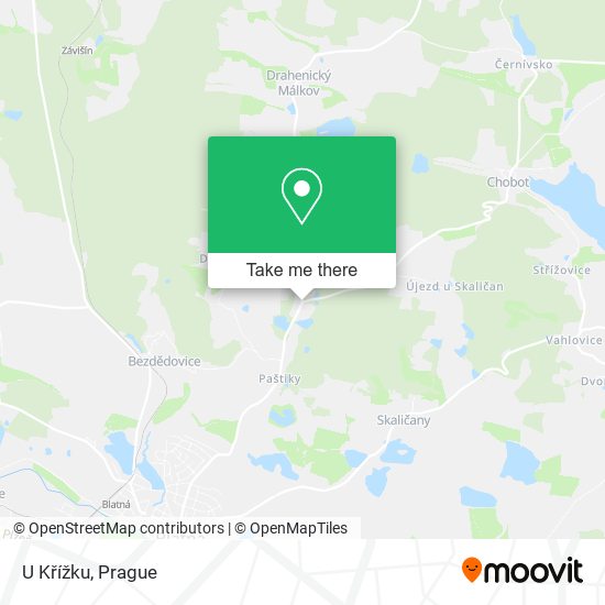 U Křížku map