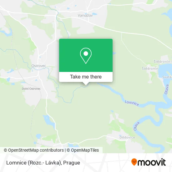Карта Lomnice (Rozc.- Lávka)