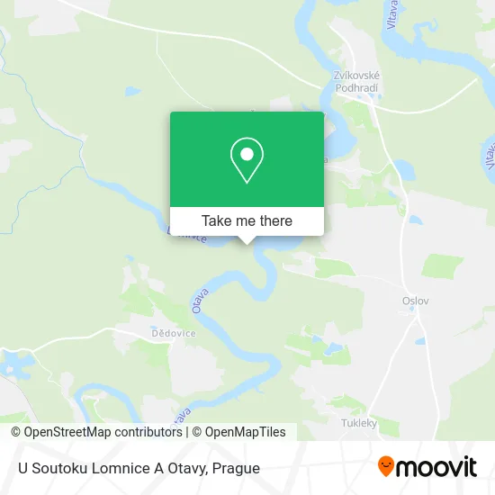 Карта U Soutoku Lomnice A Otavy
