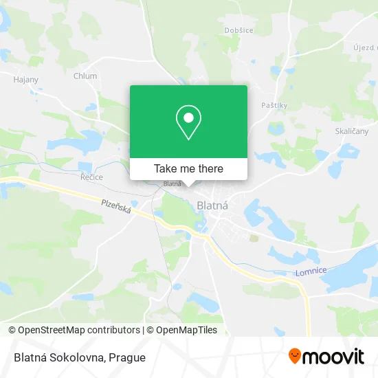 Карта Blatná Sokolovna