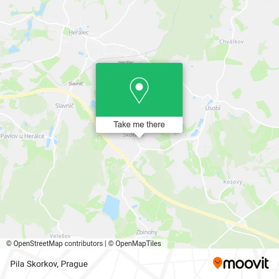 Карта Pila Skorkov