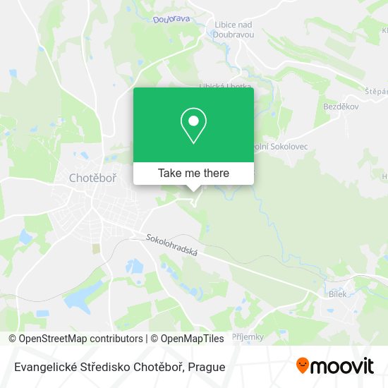 Evangelické Středisko Chotěboř map