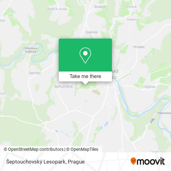Šeptouchovský Lesopark map