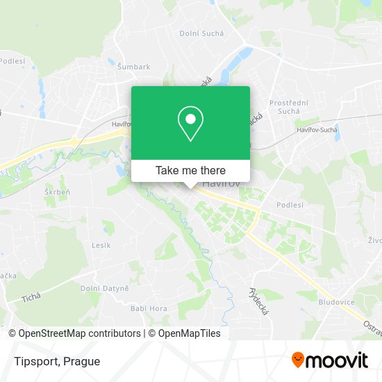 Tipsport map