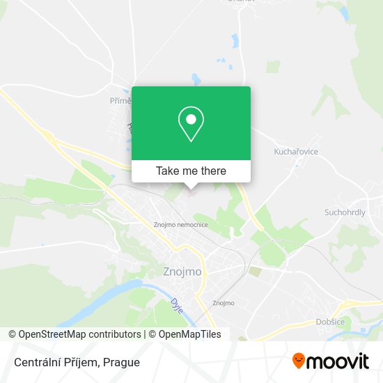 Centrální Příjem map