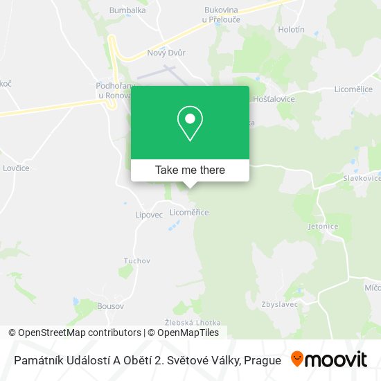 Památník Událostí A Obětí 2. Světové Války map