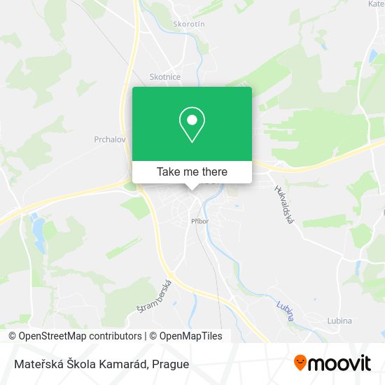Mateřská Škola Kamarád map