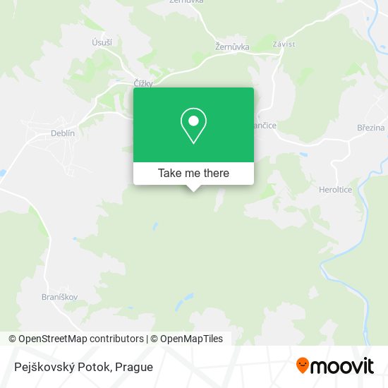 Pejškovský Potok map