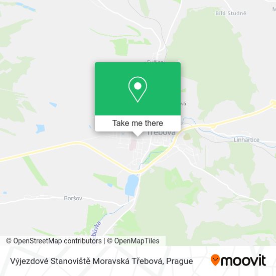 Výjezdové Stanoviště Moravská Třebová map