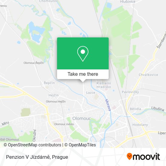 Penzion V Jízdárně map