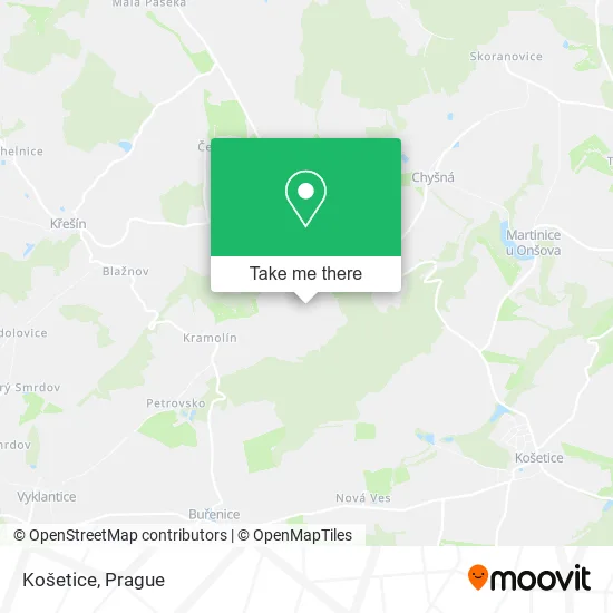 Карта Košetice