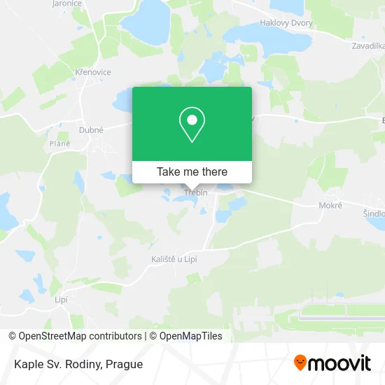 Карта Kaple Sv. Rodiny