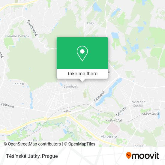 Těšínské Jatky map