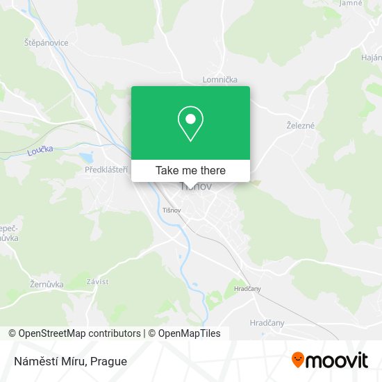 Náměstí Míru map