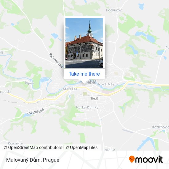 Malovaný Dům map