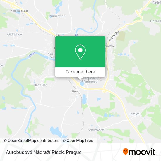 Autobusové Nádraží Písek map