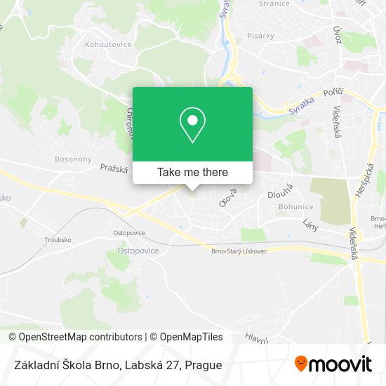 Základní Škola Brno, Labská 27 map