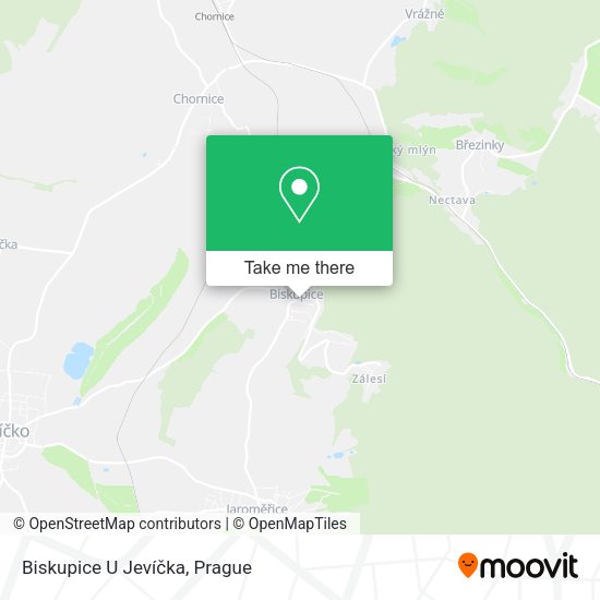 Biskupice U Jevíčka map