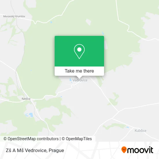 Карта Zš A Mš Vedrovice