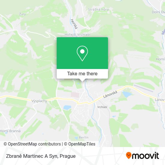 Zbraně Martinec A Syn map