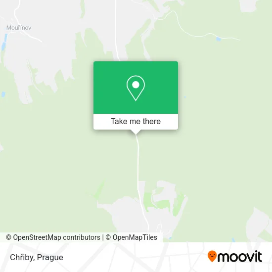 Chřiby map