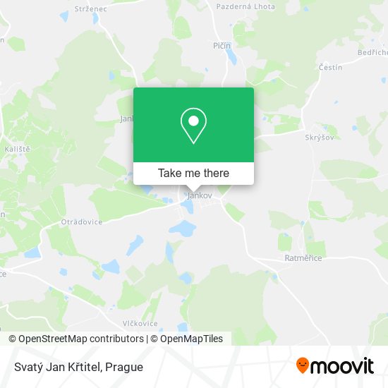 Svatý Jan Křtitel map