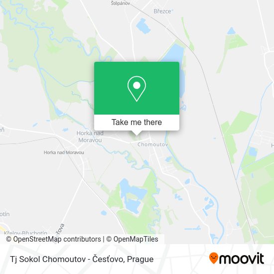Tj Sokol Chomoutov - Česťovo map