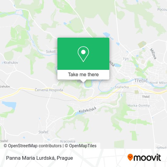 Panna Maria Lurdská map