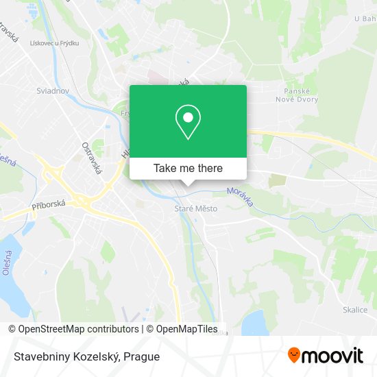 Stavebniny Kozelský map