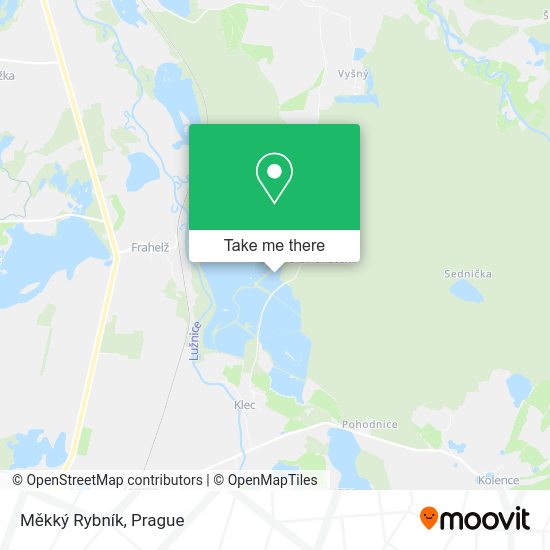 Měkký Rybník map