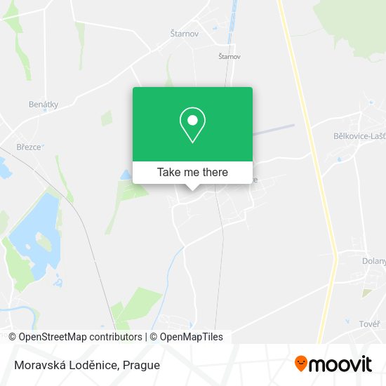 Moravská Loděnice map