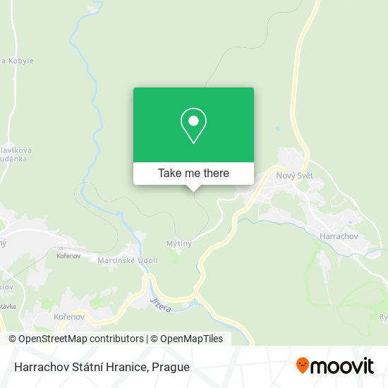 Harrachov Státní Hranice map