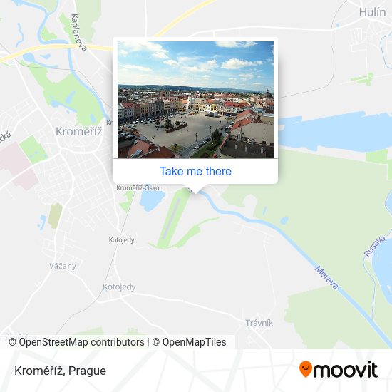 Kroměříž map