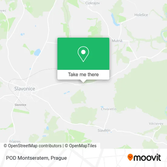 Карта POD Montseratem