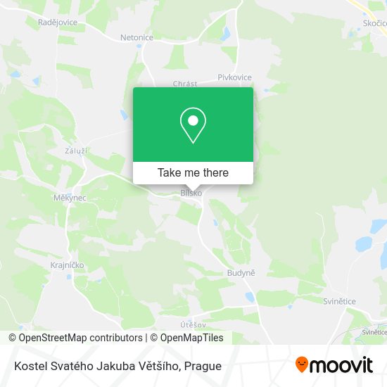 Kostel Svatého Jakuba Většího map