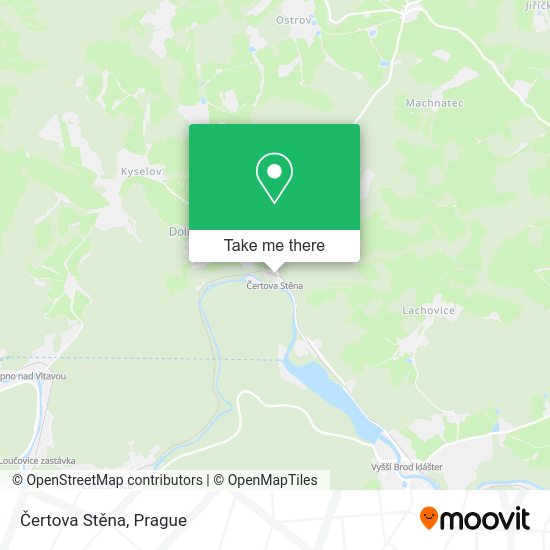 Čertova Stěna map